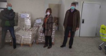 Παραλαβή ξηρών προϊόντων απο την Π.Ε. Βοιωτίας για το πρόγραμμα επισιτιστικής βοήθειας (ΤΕΒΑ)